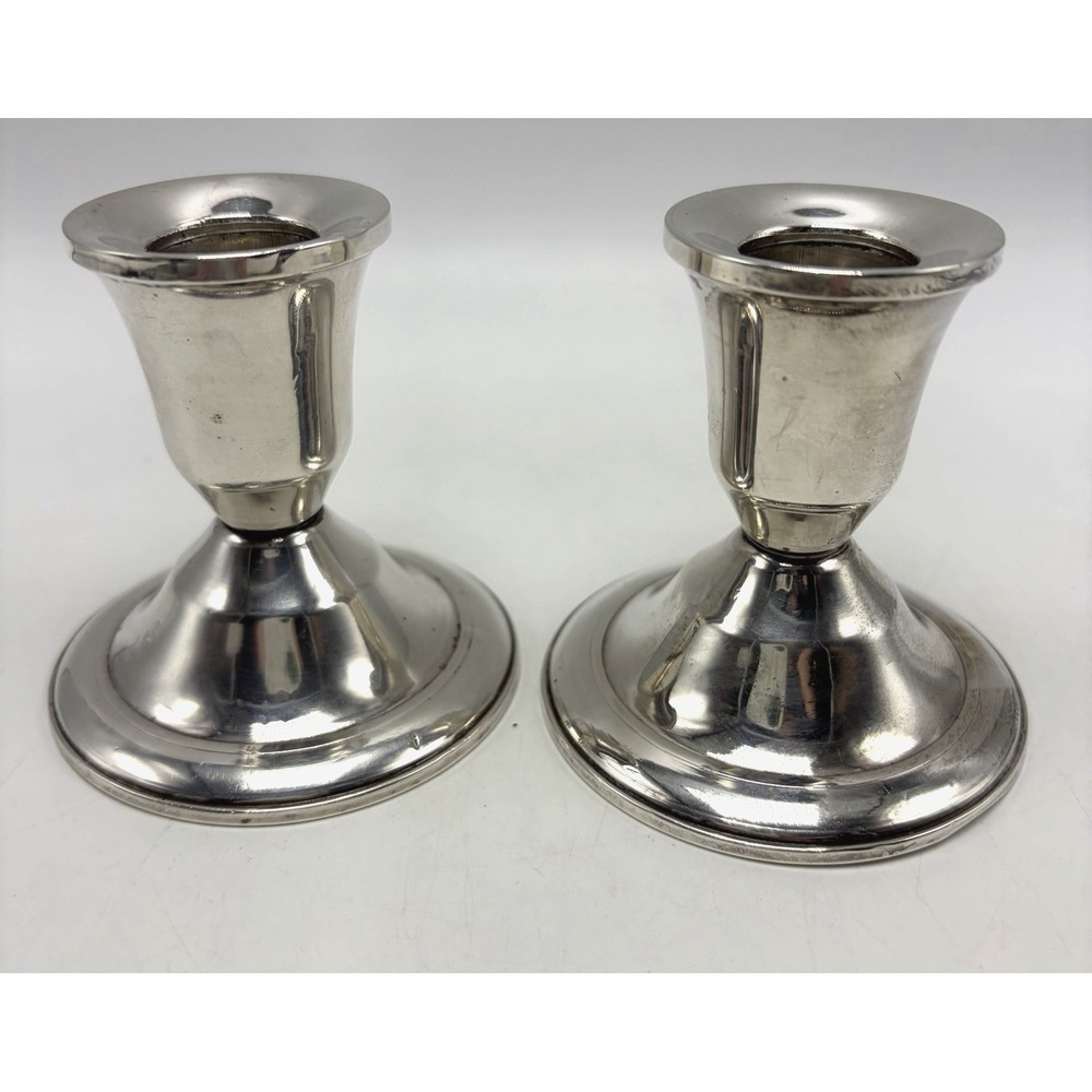 Vintage Duchin Creations Weighted Sterling Silver Candlestick Holders